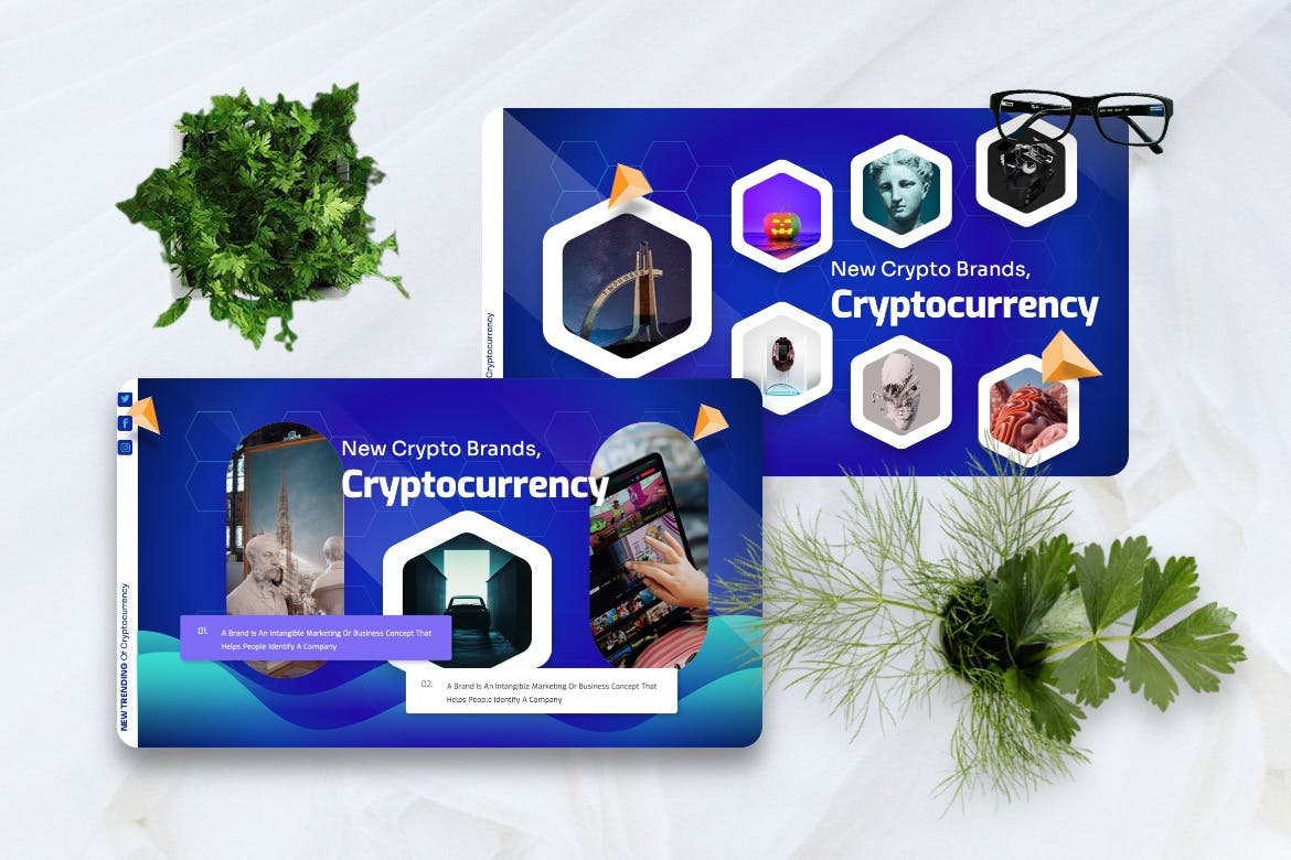 加密货币虚拟货币PPT模板 Coines – Cryptocurrency Powerpoint Templates 幻灯图表 第8张