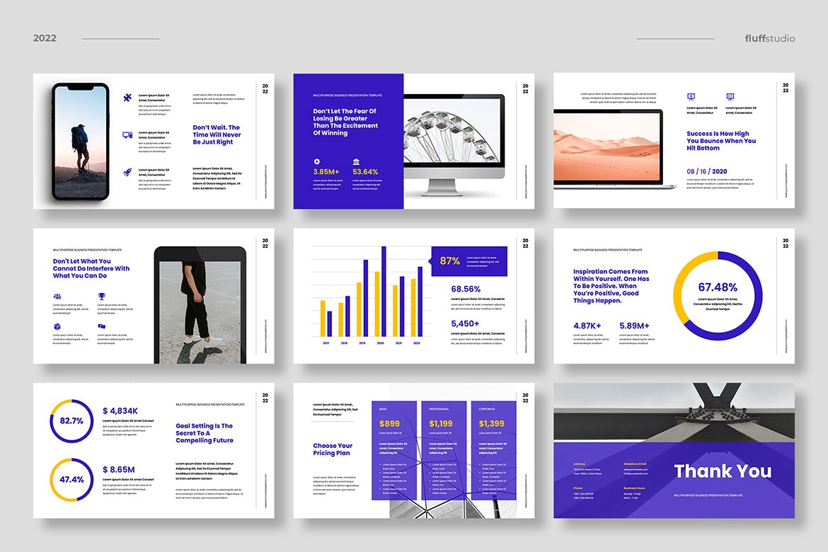 企业职位介绍PowerPoint演示模板 Fortura – Multipurpose Powerpoint Template 幻灯图表 第5张