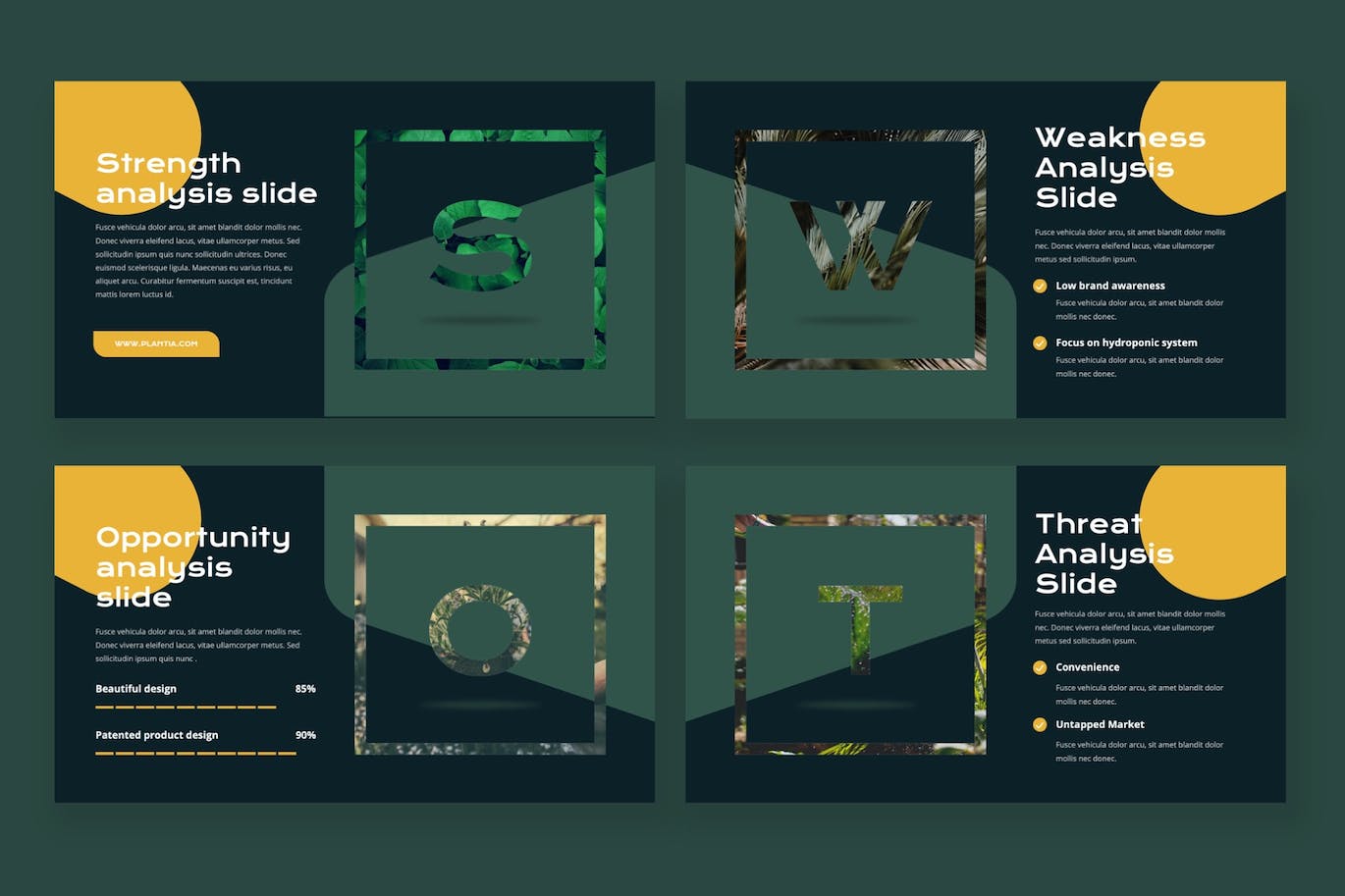 园林绿化和园艺PPT模板下载 Plantia – Landscaping Powerpoint Template 幻灯图表 第6张