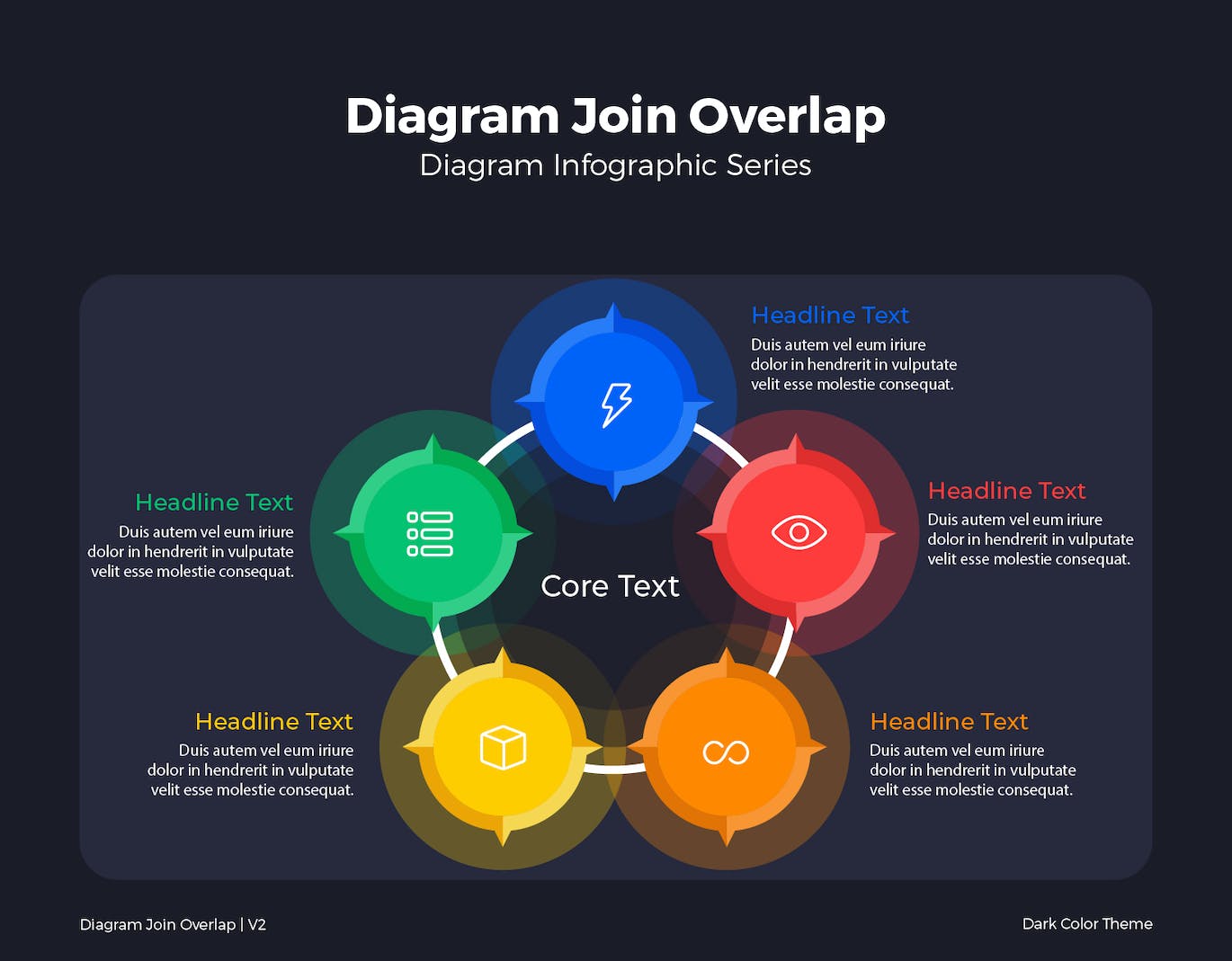 连接重叠图表矢量素材v2 Diagram Join Overlap V2 图片素材 第3张