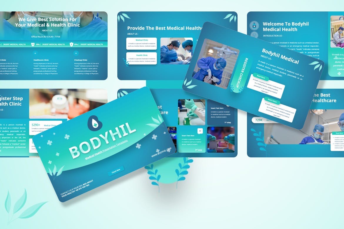 医院医疗PPT幻灯片设计模板 Bodyhil – Medical Powerpoint Template 幻灯图表 第8张