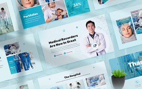 医疗保健医学主题PPT幻灯片模板 Medical and Healthcare Powerpoint Template