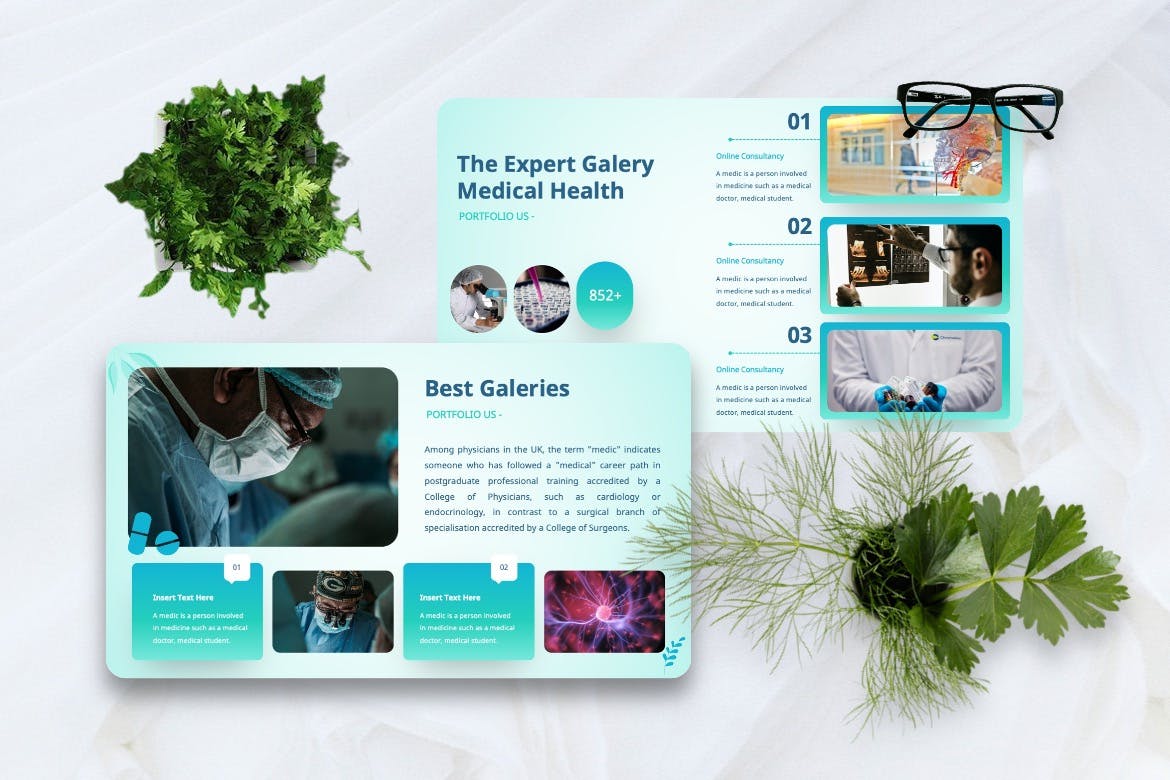 医院医疗PPT幻灯片设计模板 Bodyhil – Medical Powerpoint Template 幻灯图表 第3张