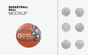 篮球运动品牌设计样机 Basketball Ball Mockup