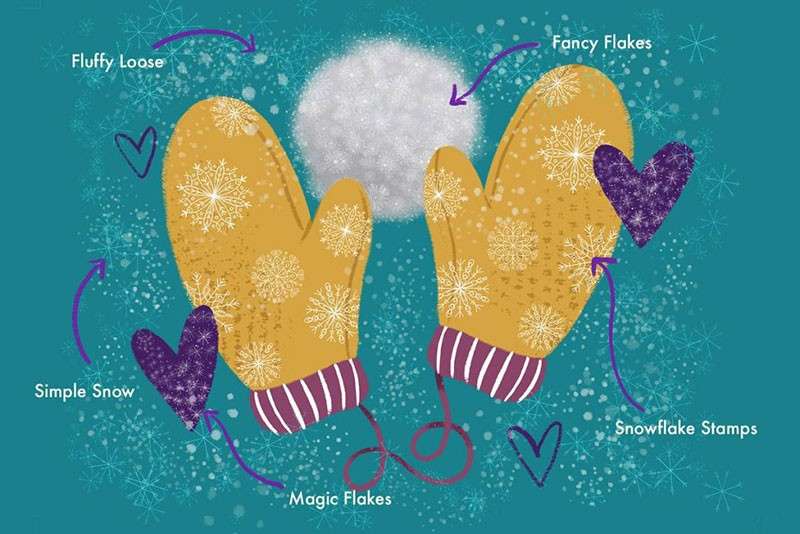 19个雪花飘雪Procreate笔刷 笔刷资源 第5张
