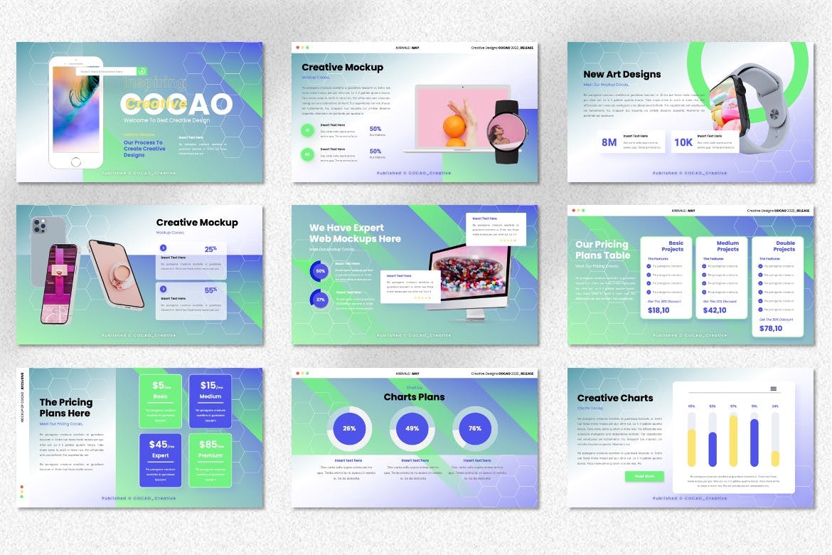 创意激励PPT幻灯片模板 Cocao – Creative Inspiring Powerpoint Templates 幻灯图表 第2张