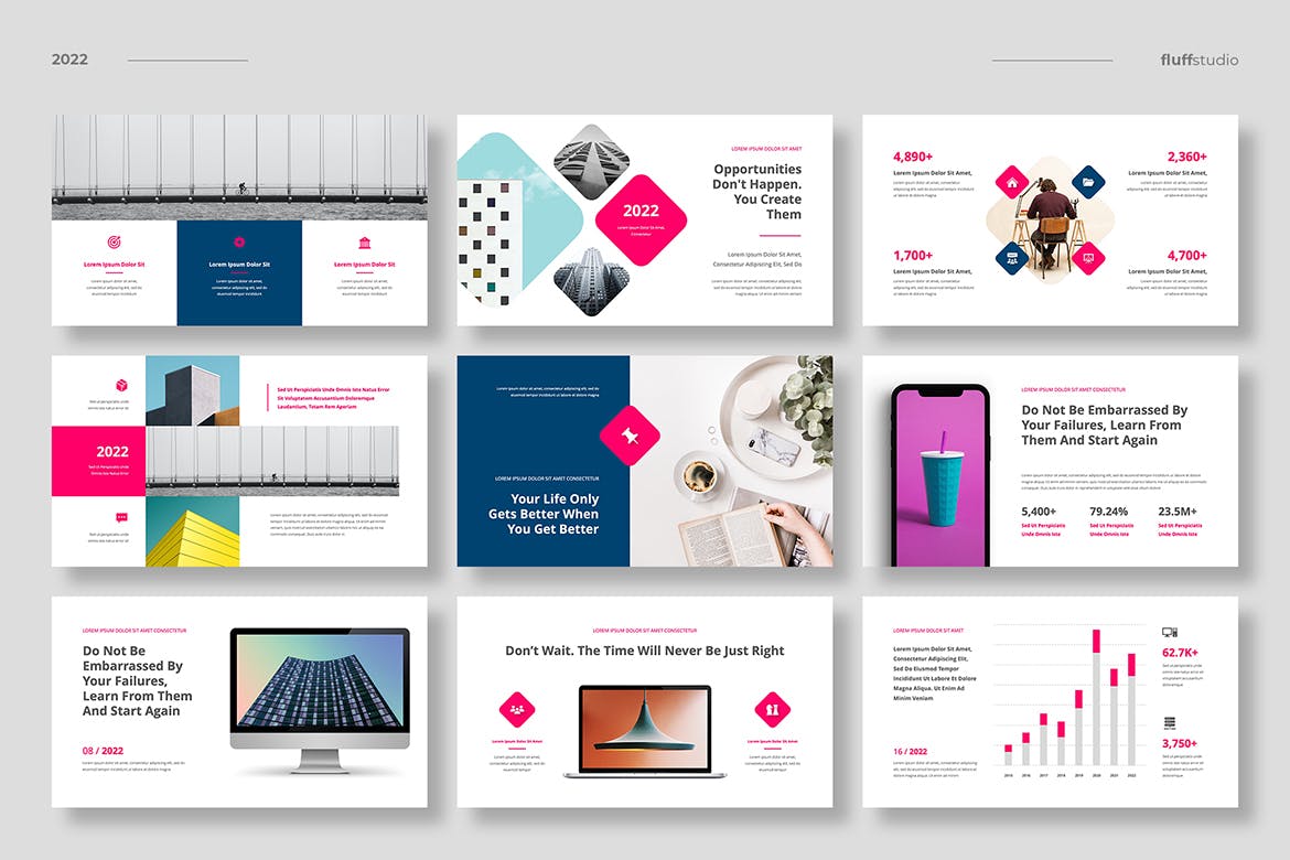 公司产品介绍幻灯片演示PPT模板 Radika – Multipurpose Powerpoint Template 幻灯图表 第5张