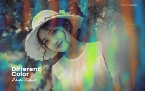 不同色彩照片特效PS图层样式 Different Color Photo Effect