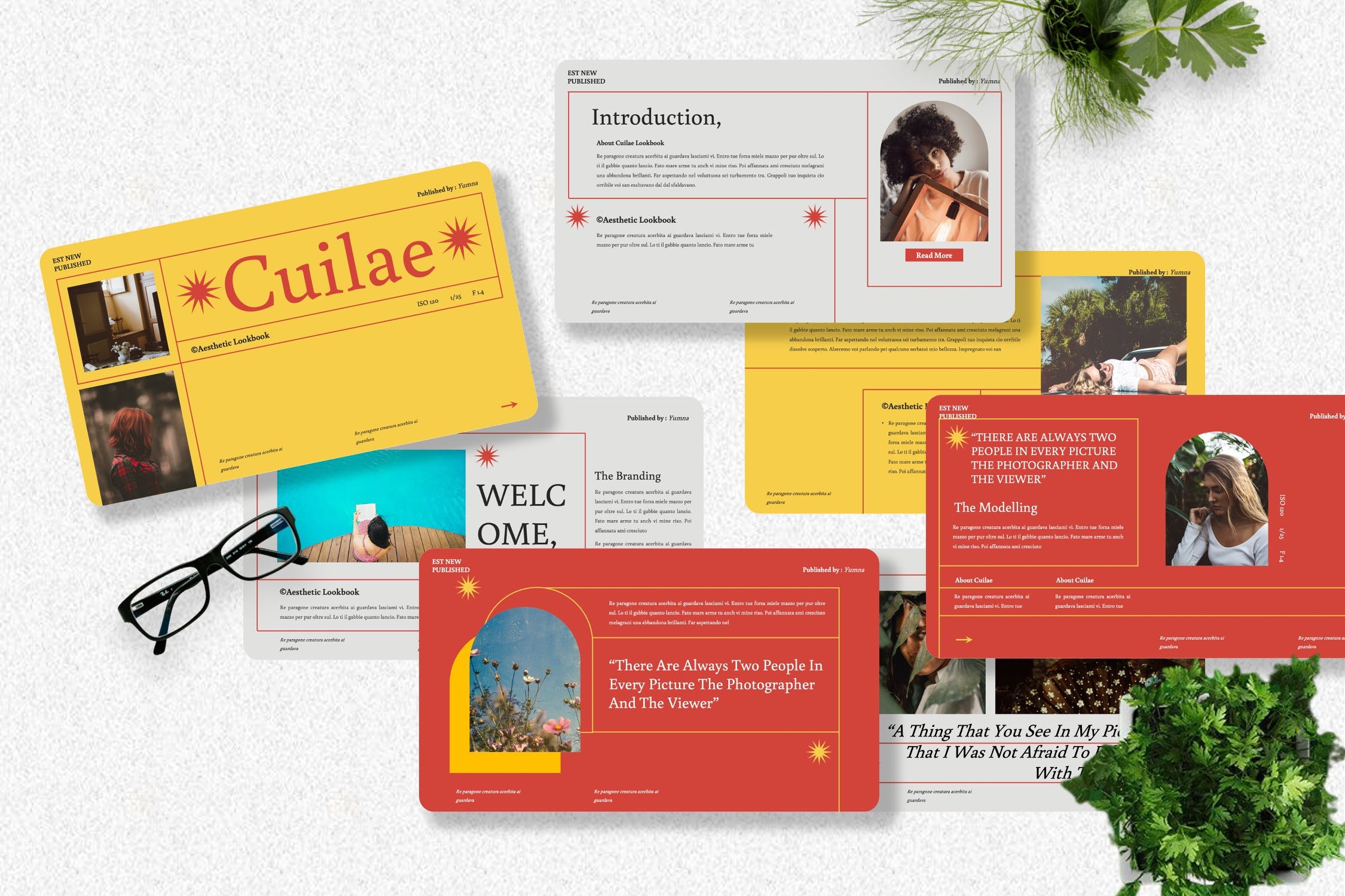 模特人物介绍Powerpoint模板下载 Cuilae – Modelling Powerpoint Template 幻灯图表 第1张