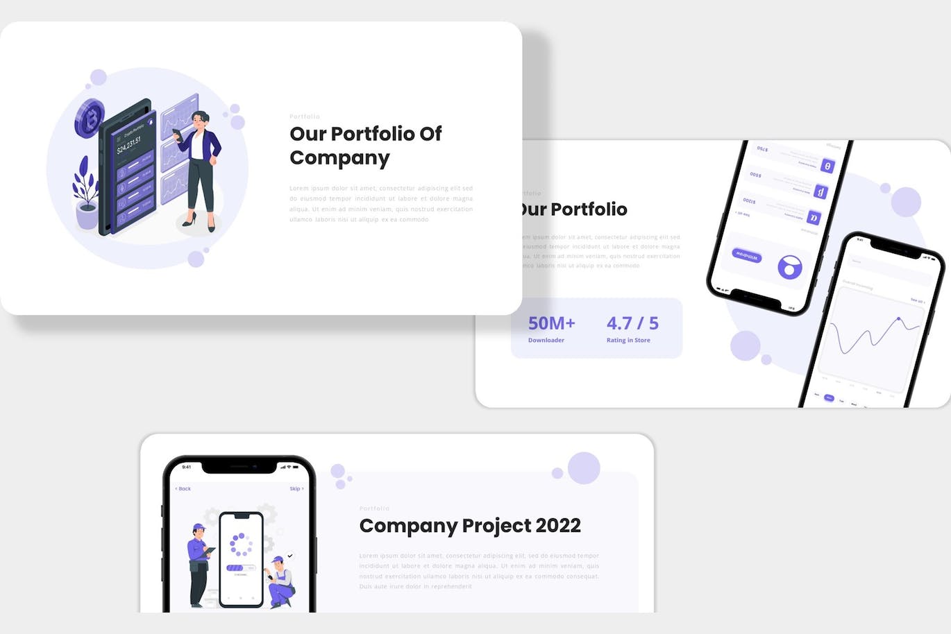 移动应用和SAAS推广Powerpoint模板下载 Extore – Mobile App & SAAS PowerPoint Template 幻灯图表 第3张