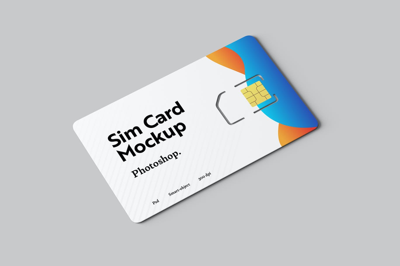 SIM手机卡设计样机模板 Sim Card Mockups 样机素材 第2张