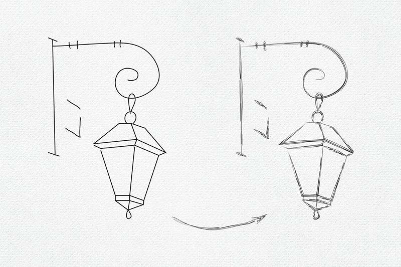 15个适用于Illustrator的手绘矢量素描笔刷 笔刷资源 第4张