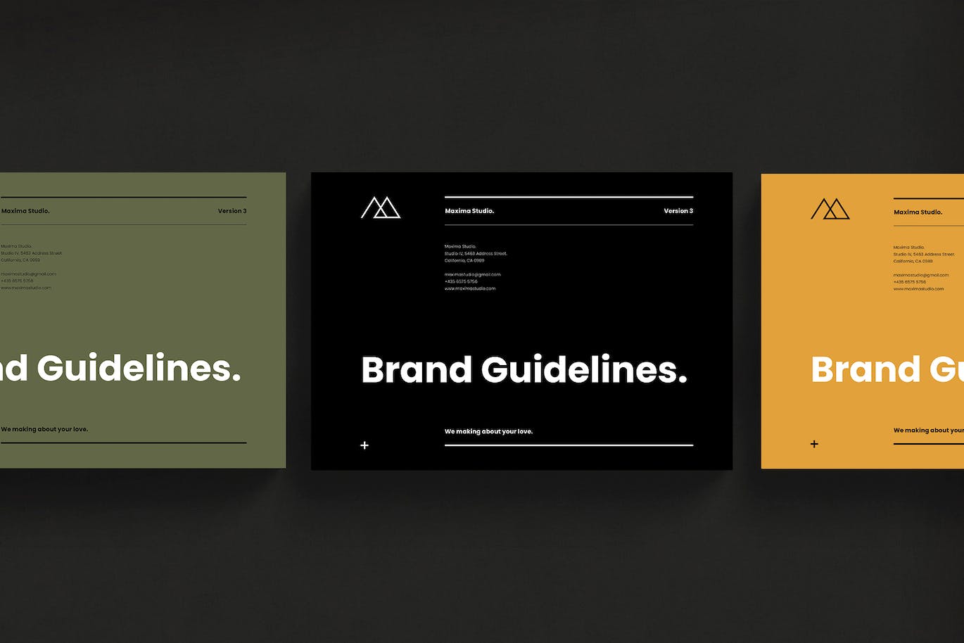 简洁专业的品牌指南模板 Brand Guidelines 幻灯图表 第6张