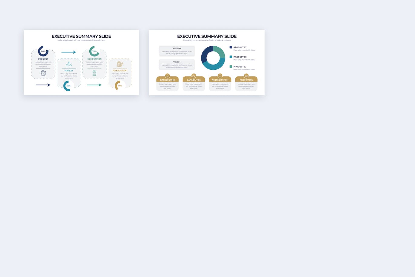 项目简介摘要信息图表设计AI矢量模板 Business Executive Summary Illustrator Infographic 幻灯图表 第4张