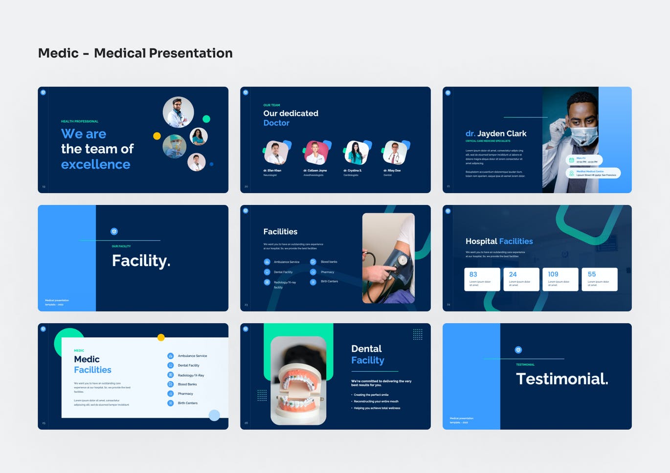 医疗诊所PPT创意模板 Medic – Medical PowerPoint Presentation 幻灯图表 第14张