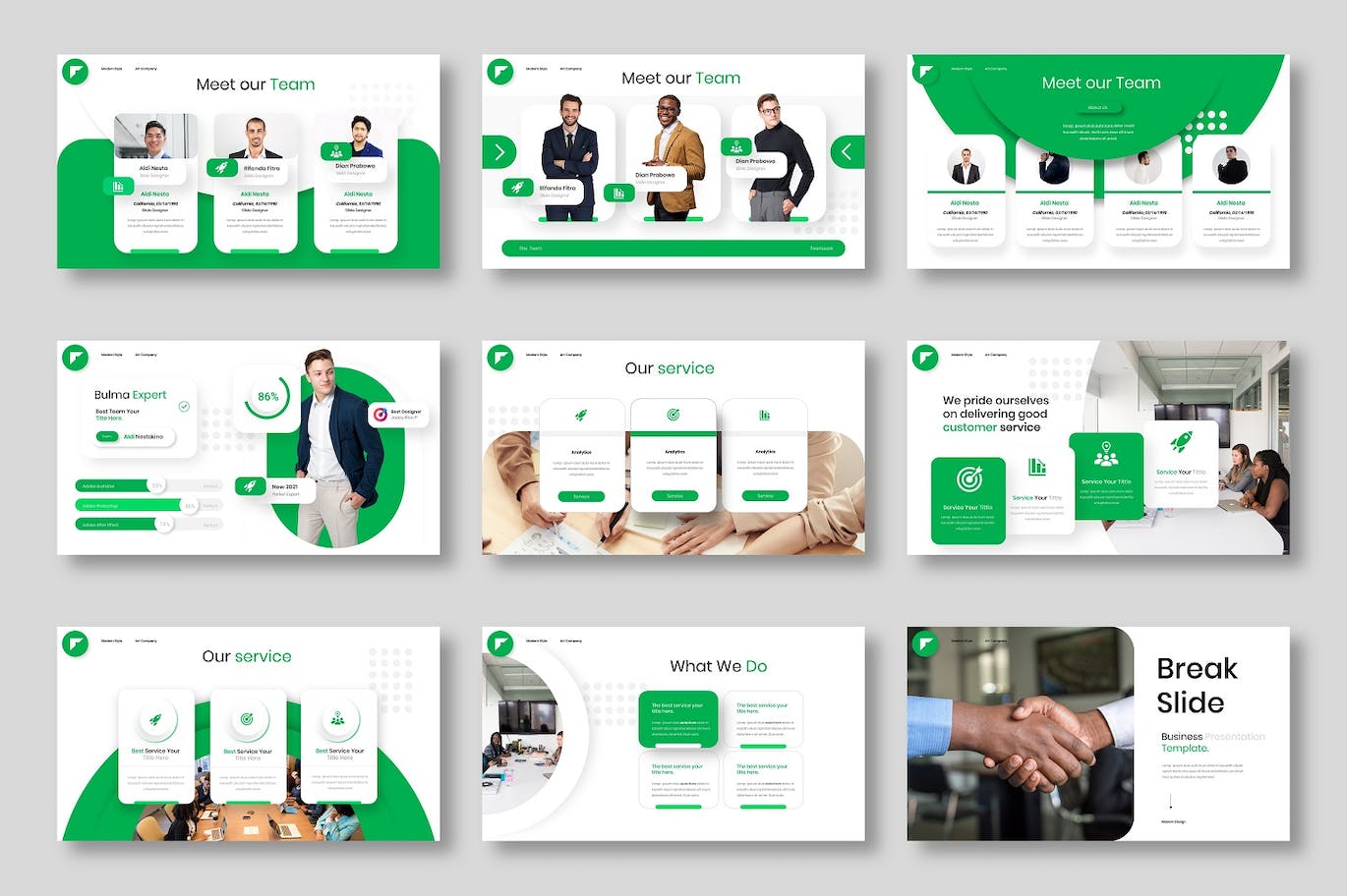 企业解决方案PowerPoint演示模板 Bulma – Business PowerPoint Template 幻灯图表 第3张