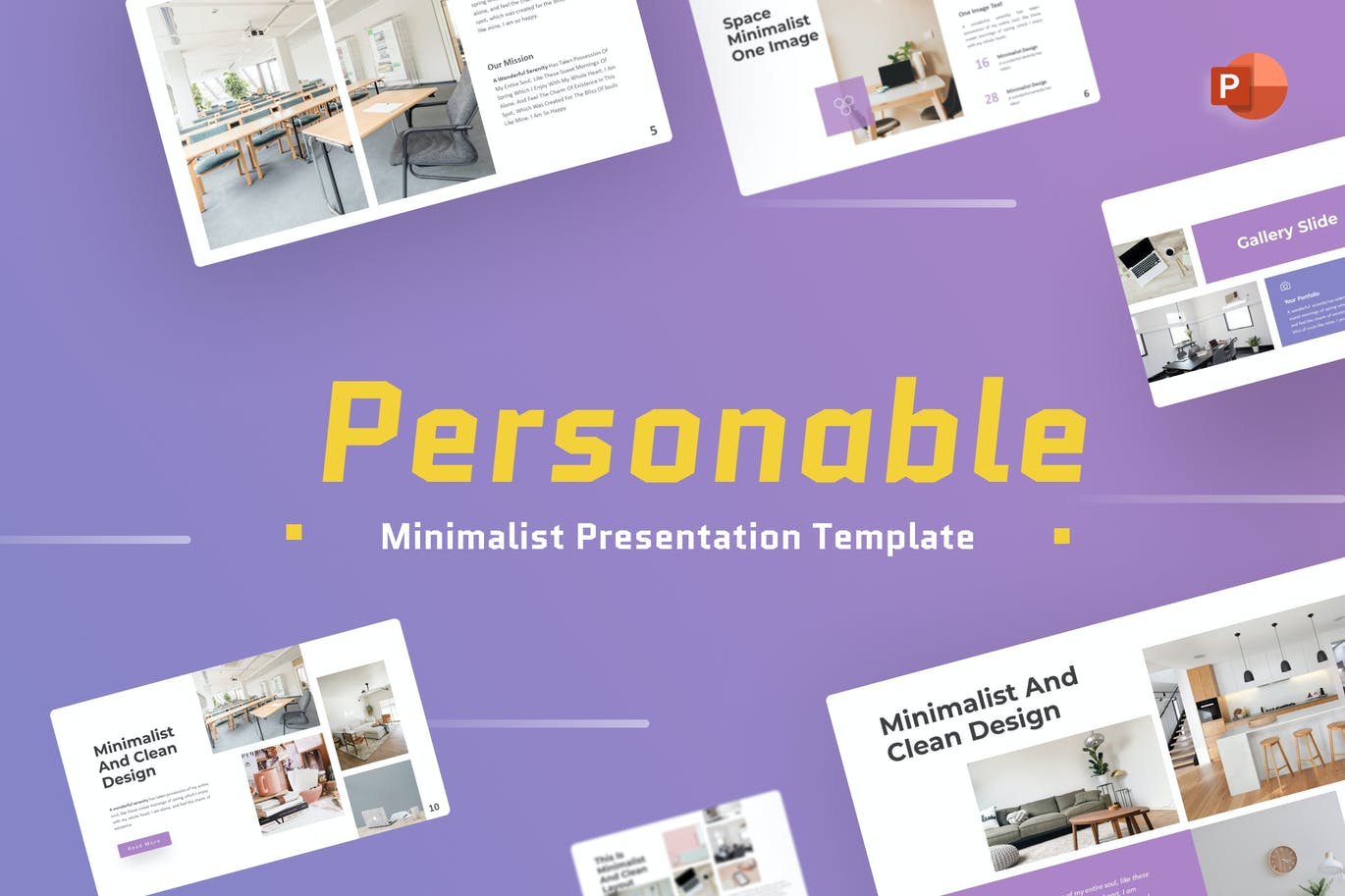 极简主义图表Powerpoint幻灯片模板 Personable Minimalist PowerPoint Template 幻灯图表 第1张