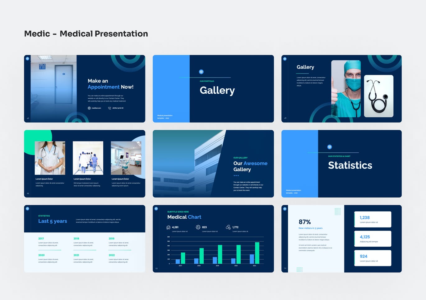 医疗诊所PPT创意模板 Medic – Medical PowerPoint Presentation 幻灯图表 第13张