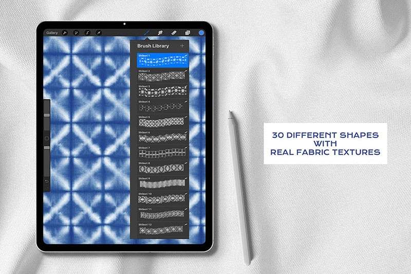 20个扎染图案Procreate笔刷 笔刷资源 第3张