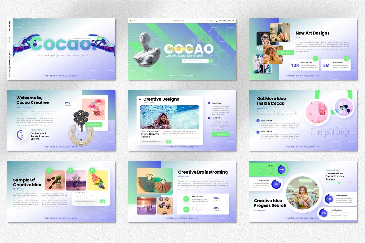 创意激励PPT幻灯片模板 Cocao – Creative Inspiring Powerpoint Templates 幻灯图表 第4张