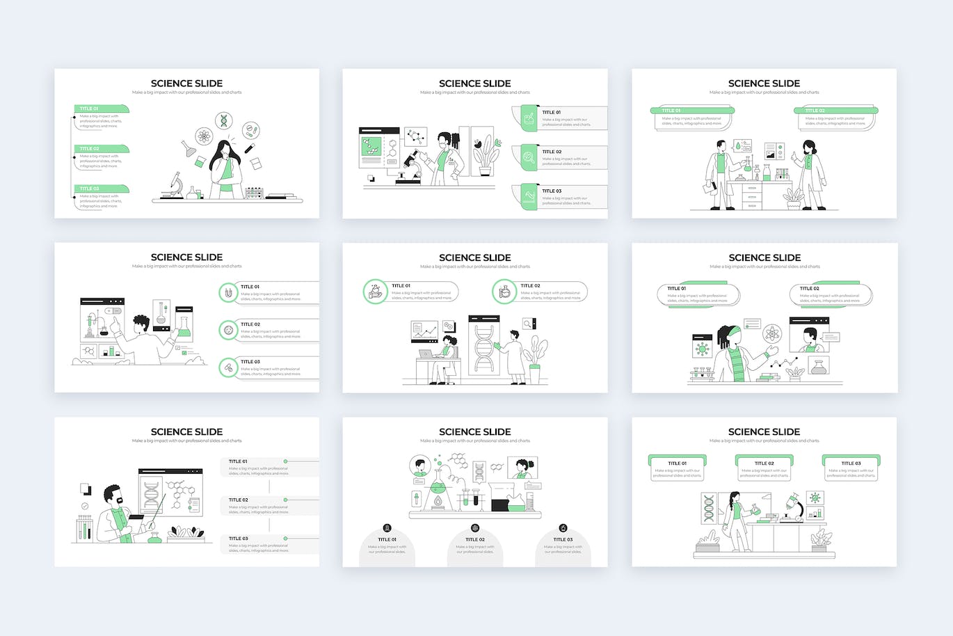 科学教育信息图表设计AI矢量模板 Education Science Illustrator Infographics 幻灯图表 第2张