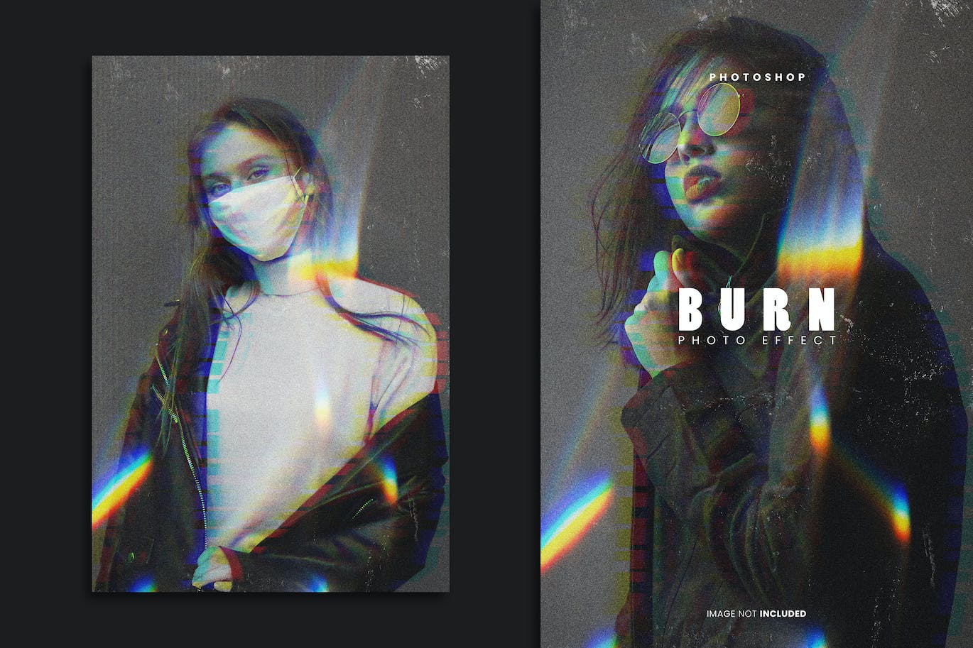 彩色复古照片效果PS图层样式 Burn Retro Photo Effect 插件预设 第1张