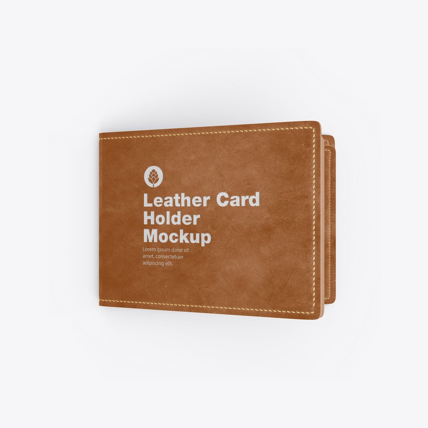 皮革卡片钱包夹设计样机模板 Leather Card Holder Mockup 样机素材 第7张