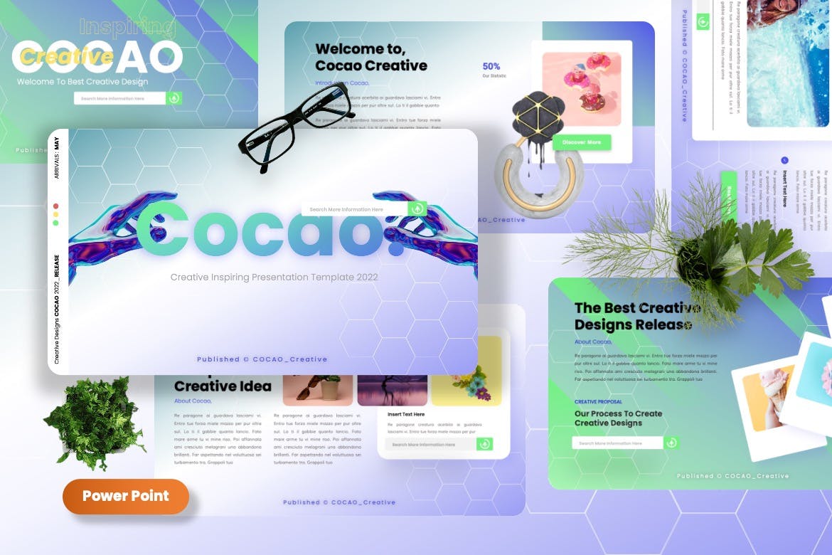 创意激励PPT幻灯片模板 Cocao – Creative Inspiring Powerpoint Templates 幻灯图表 第1张