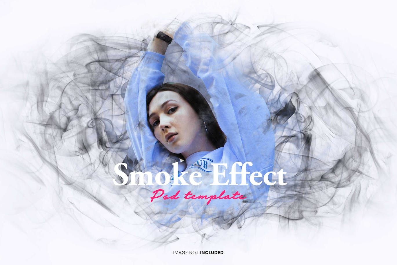 烟雾照片特效PS图层样式 Smoke Photo Effect