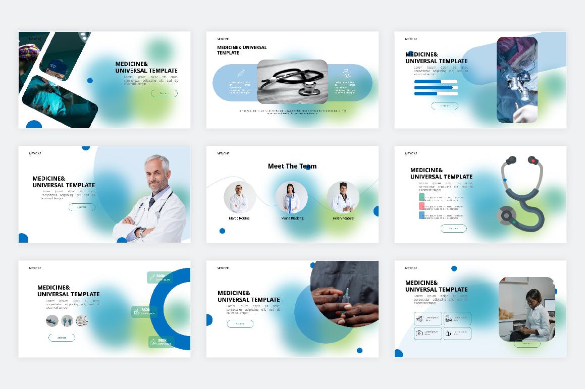 医疗健康多用途幻灯片演示PPT模板 Medical PowerPoint Template 幻灯图表 第3张