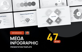 流程信息图表PPT幻灯片模板下载 Diagram, Proccess Infographic PowerPoint Template