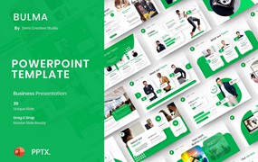 企业解决方案PowerPoint演示模板 Bulma – Business PowerPoint Template