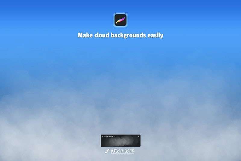 云朵效果手写字Procreate笔刷 笔刷资源 第3张