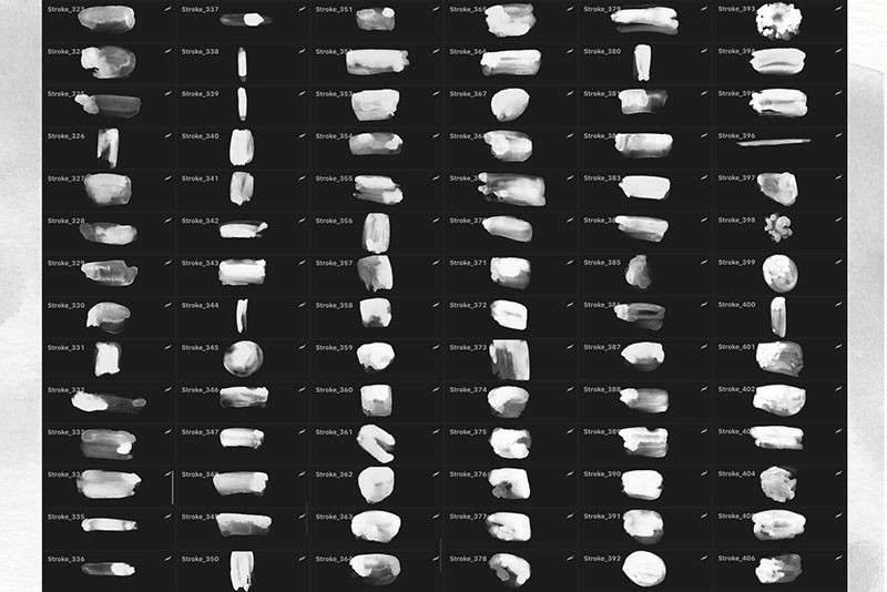 400+水彩印章Procreate笔刷 笔刷资源 第11张