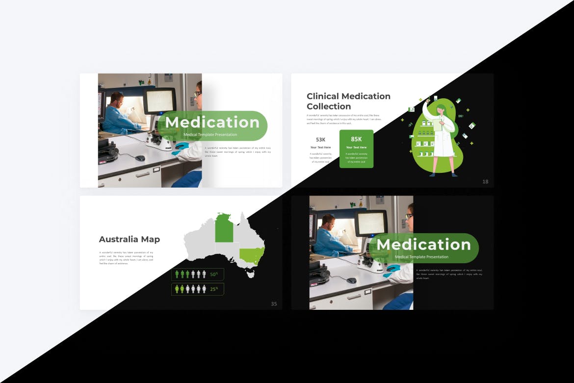 药物医学主题PPT幻灯片设计模板 Medication Medical PowerPoint Template 幻灯图表 第4张