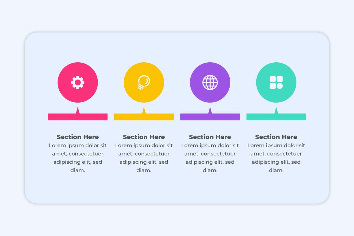 企业账单信息数据图表设计素材 Business Infographics Template 幻灯图表 第4张