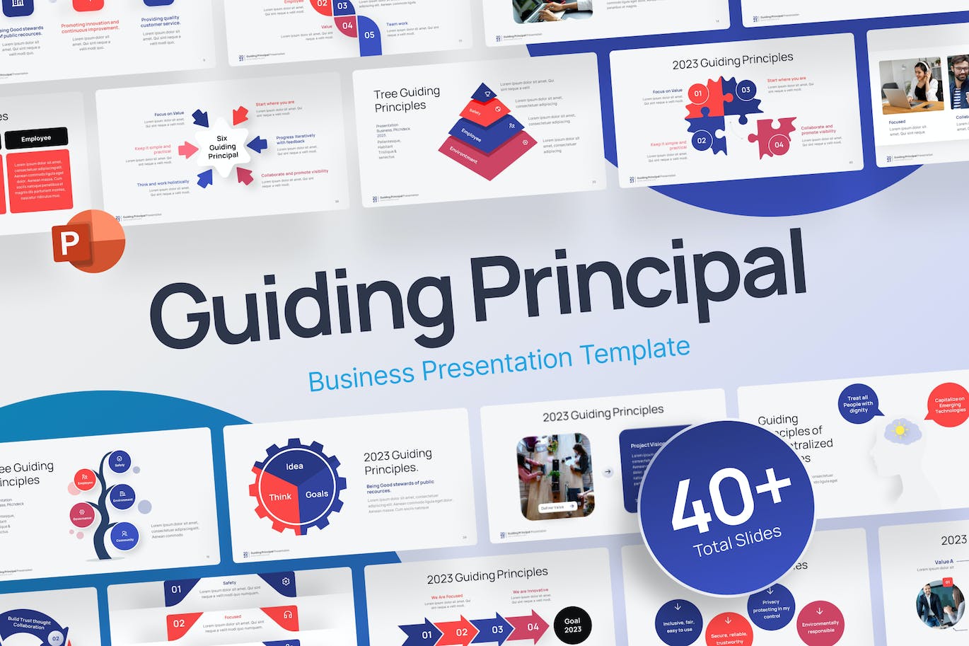 业务指导教学PPT幻灯片模板 Guiding Principal Professional PowerPoint Template 幻灯图表 第1张