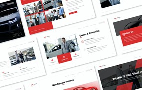 汽车经销商PowerPoint演示文稿模板 Car Dealer Powerpoint Presentation Template