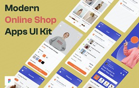 现代网上商店App应用程序UI套件 Modern Online Shop App UI Kit