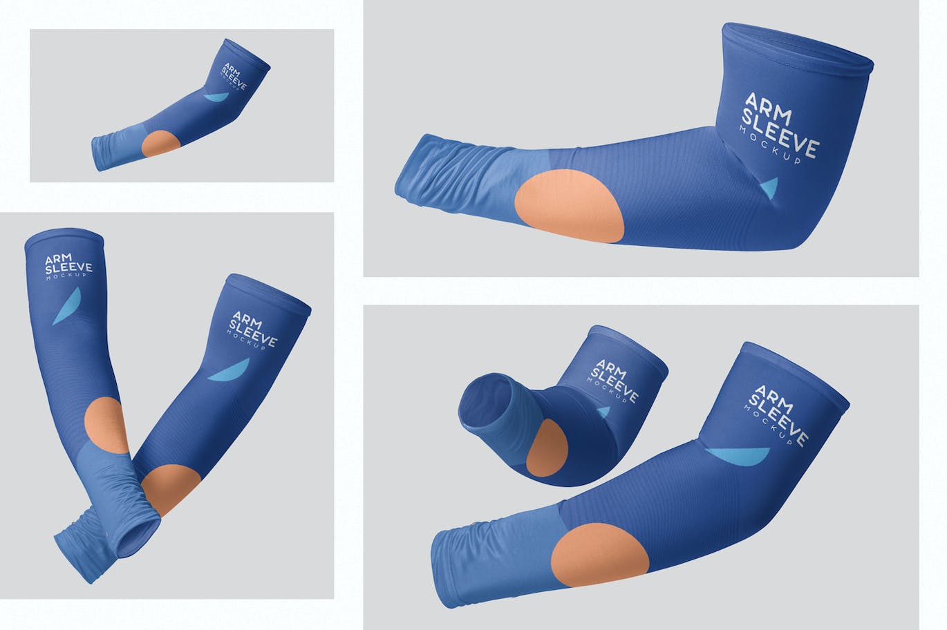 手臂防晒袖套设计样机 Arm Compression Sleeve Mockups 样机素材 第2张