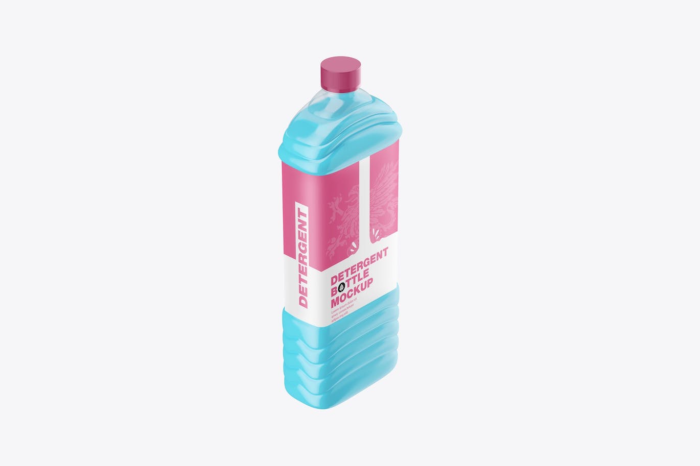 家用洗涤剂瓶包装设计样机 Home Detergent Bottle Mockup 样机素材 第1张