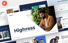 营销推广PowerPoint演示文稿模板 Highress – Marketing Powerpoint Template