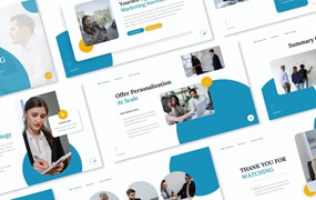 B2B营销业务Powerpoint模板下载 B2B Marketing Powerpoint Presentation Template