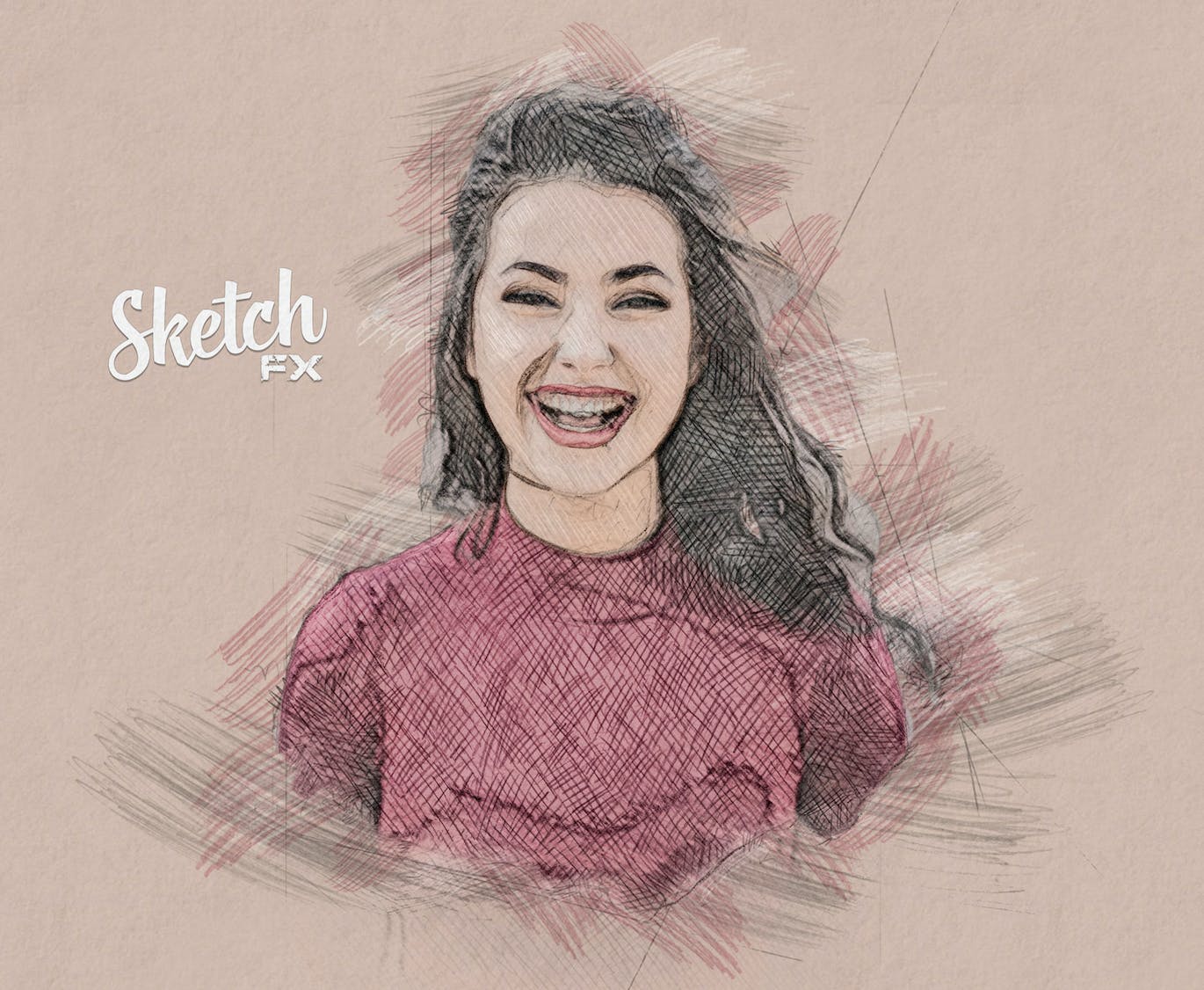 素描FX-照片效果PS插件 Sketch FX – Photo Effect Plugin 插件预设 第13张