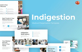 医学概念PPT模板下载 Indigestion Medical PowerPoint Template