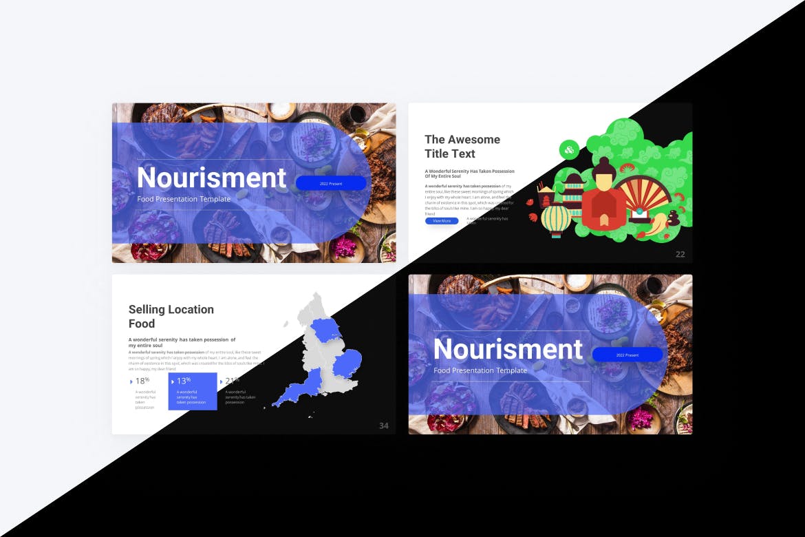 营养食品PPT素材 Nourisment Food PowerPoint Template 幻灯图表 第4张