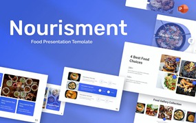 营养食品PPT素材 Nourisment Food PowerPoint Template