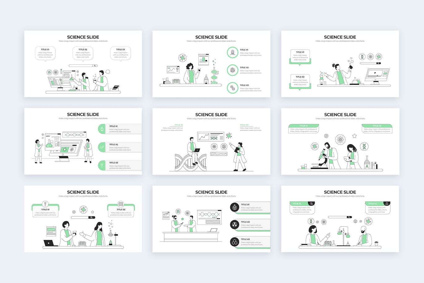 科学教育信息图表设计AI矢量模板 Education Science Illustrator Infographics 幻灯图表 第3张