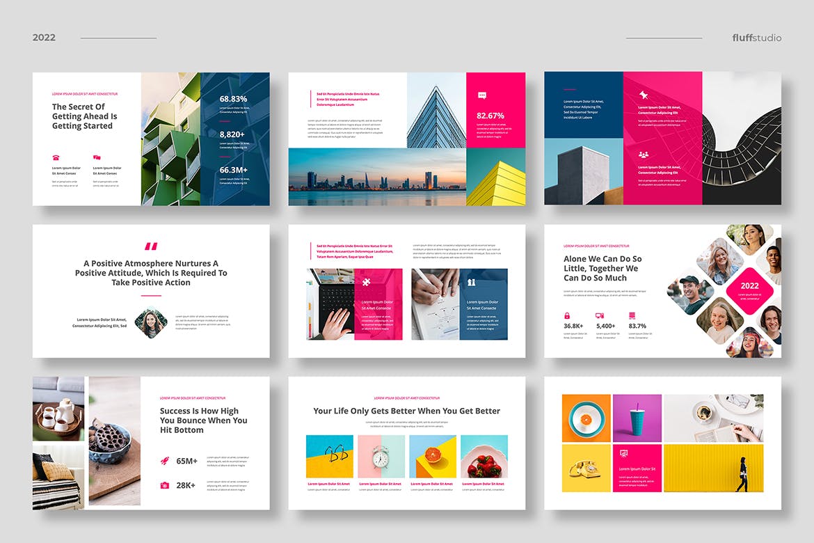 公司产品介绍幻灯片演示PPT模板 Radika – Multipurpose Powerpoint Template 幻灯图表 第4张