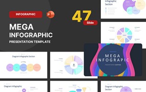 数据图表和流程信息图表演示文稿PPT模板 Diagram & Process Infographic PowerPoint Template